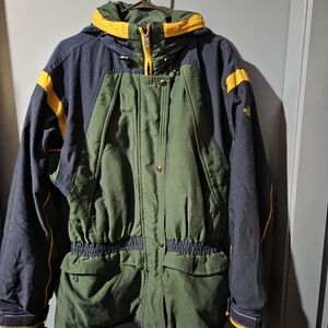 The North Face Men's Olive and Navy Snow Jacket